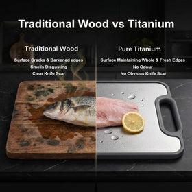 Pexucalm wheat straw side with juice groove traps liquids and protects counters.