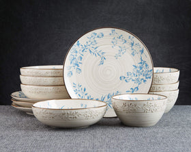 Pfaltzgraff Bella microwave-safe dinnerware offers quick reheats after meals.