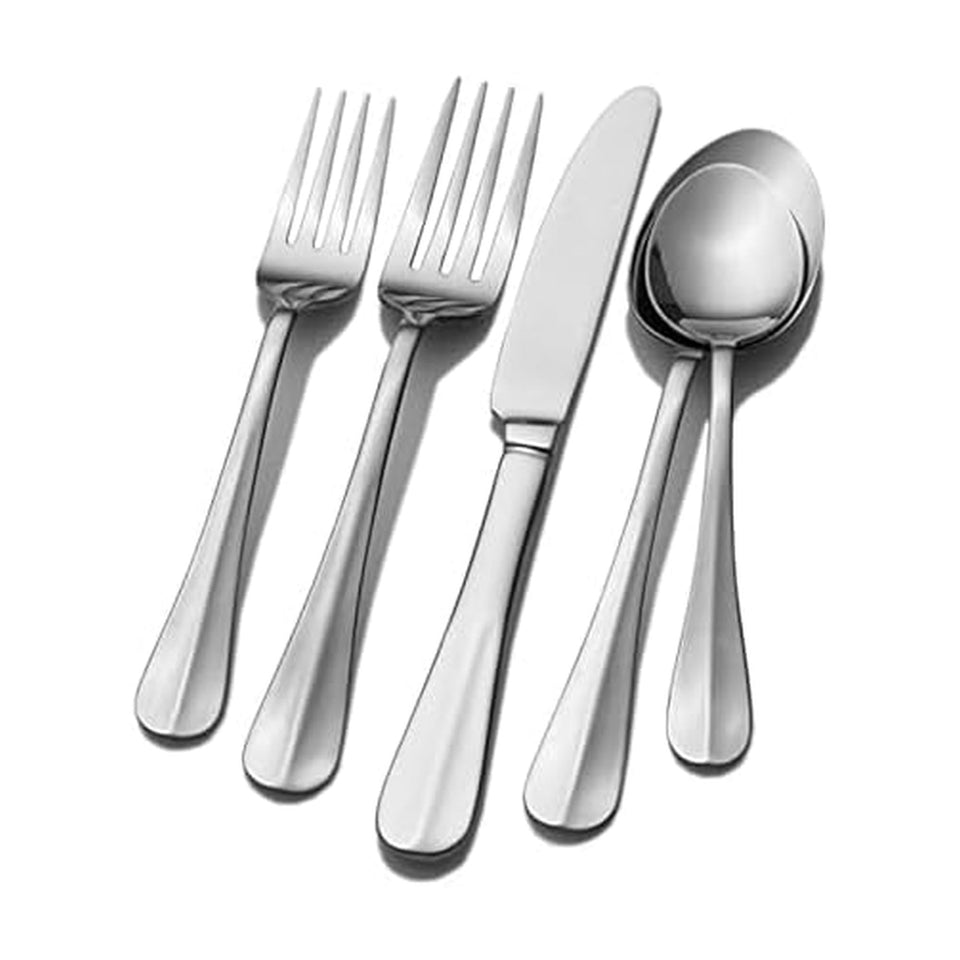 Pfaltzgraff Everyday Simplicity 53-piece set laid for eight, durable daily dining.