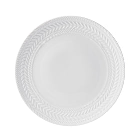 Pfaltzgraff Josephine porcelain close-up emphasizing embossed basket weave