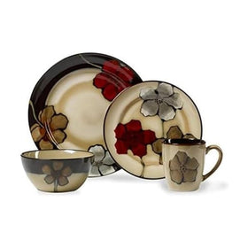Pfaltzgraff Painted Poppies dinner plate with hand-painted florals for everyday dining