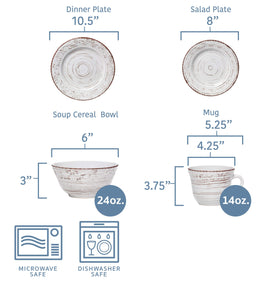 Pfaltzgraff Trellis White soup bowl keeps portions cozy for family meals.