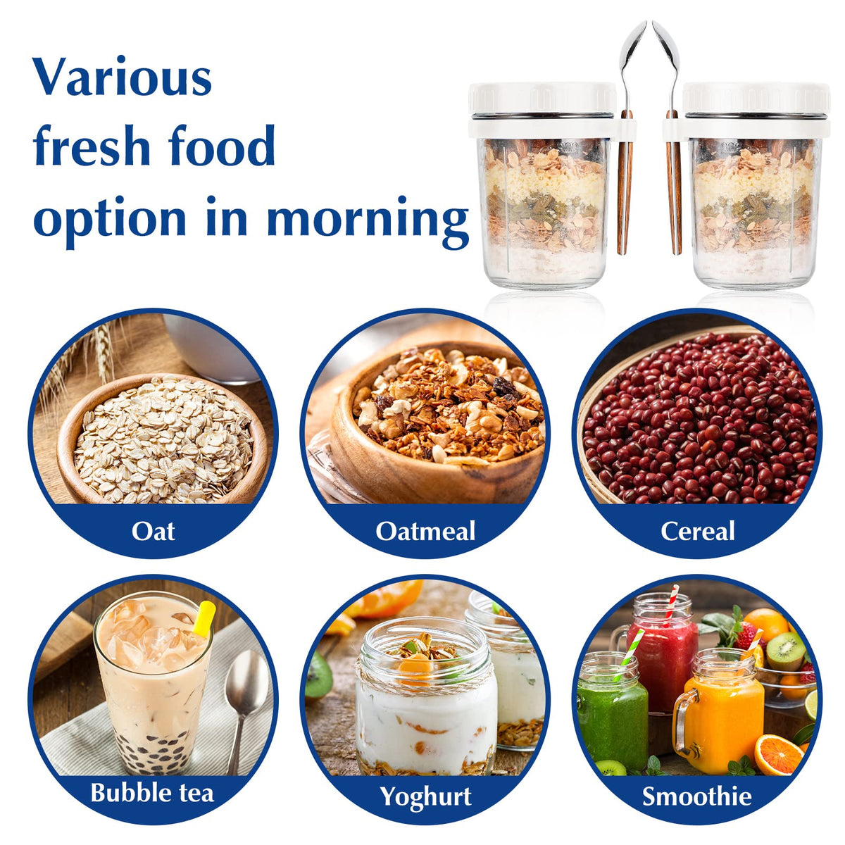 PFUM airtight container ideal for cereal, yogurt, oats, and snacks.