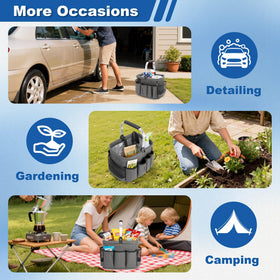 PGmoon Cleaning Caddy aluminum interior protects against spills for easy cleanup