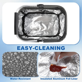 PGmoon Cleaning Caddy foldable handle saves space when stored