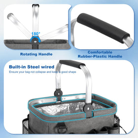 PGmoon Cleaning Caddy front pockets for bottle separation and quick access