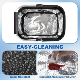 Sturdy exterior fabric protects tools during daily cleaning tasks.