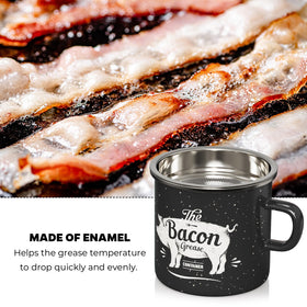 PGYARD spoon included helps scoop and spread grease for easy cleanup.
