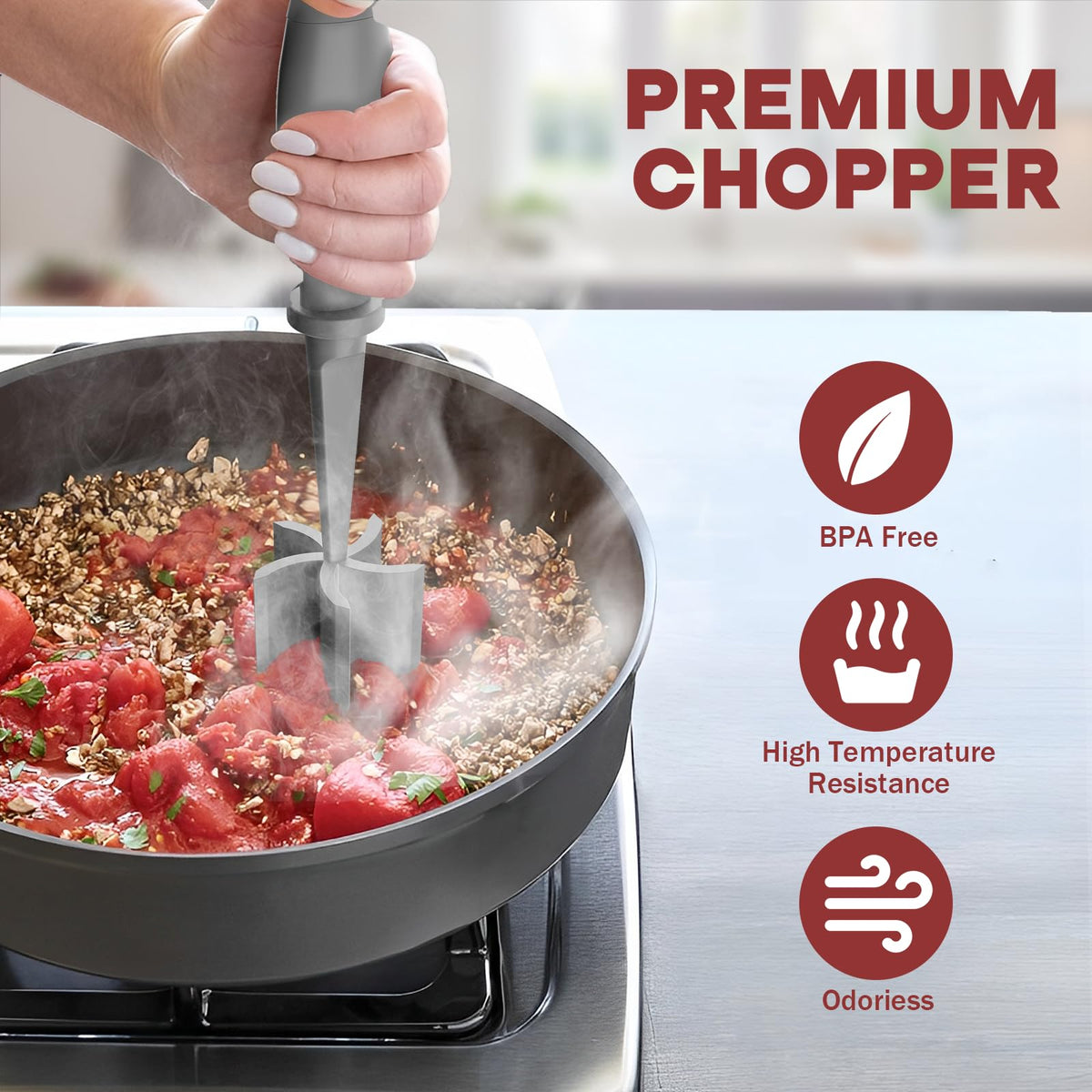 PGYARD dishwasher-safe design simplifies washing after cooking