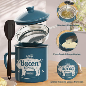 PGYARD dishwasher-safe grease container for effortless cleaning.