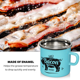 PGYARD dishwasher-safe grease container for quick cleanup after cooking.
