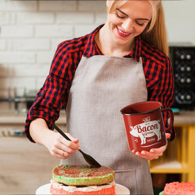 PGYARD enamel container is dishwasher safe for easy cleanup.