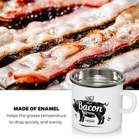 PGYARD dishwasher-safe grease container for easy cleaning after cooking