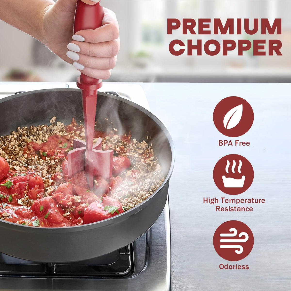 PGYARD dishwasher-safe meat chopper simplifies kitchen cleanup