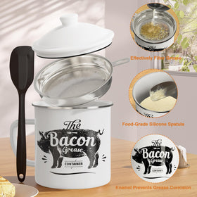 PGYARD dust-seal lid keeps grease fresh and odors contained.