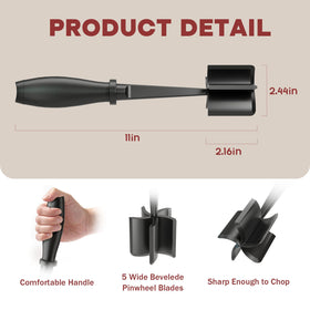 PGYARD hamburger smasher with ergonomic handle for comfortable cooking.