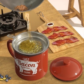 PGYARD large-capacity grease storage ideal for daily frying.