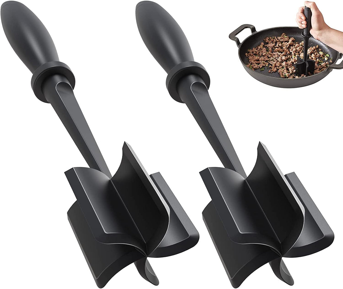 PGYARD meat chopper with 5‑blade design for quick chopping and crumbling.