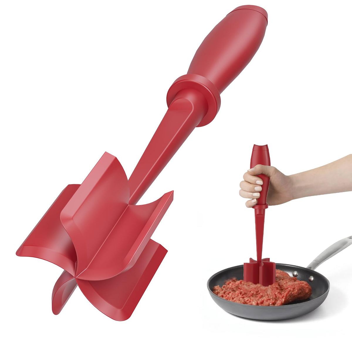 PGYARD meat chopper with five-blade design for quick, even chopping