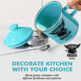 PGYARD Mini Bacon Grease Container strainer highlights solids separation and oil quality