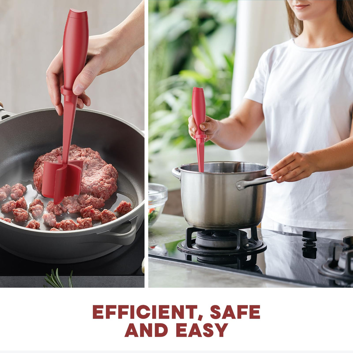 PGYARD versatile tool for ground beef, turkey, and mashed foods