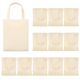Phicorn small canvas tote front view, durable 9x11 gift and party-favor bag