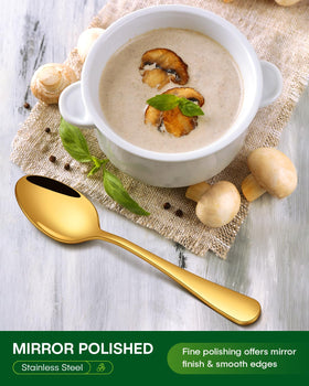 PHILIPALA gold tea spoons for refined tea or dessert