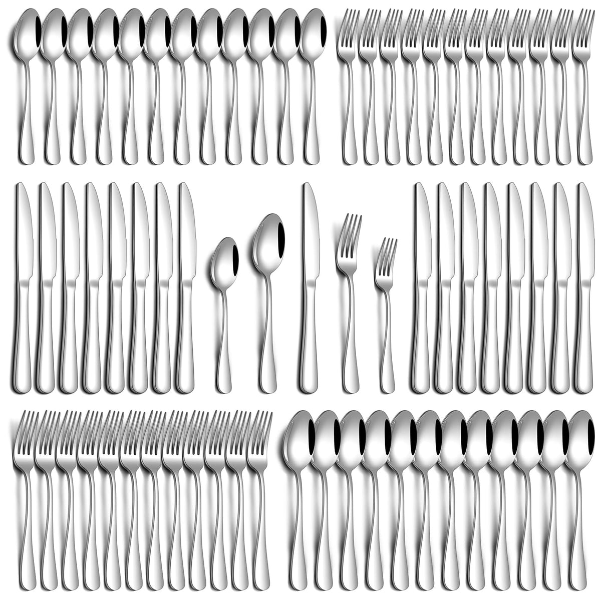 PHILIPALA 60-piece set dinner knives for reliable cutting at every meal.