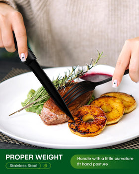 PHILIPALA dinner knives—stainless steel blades for clean cutting.