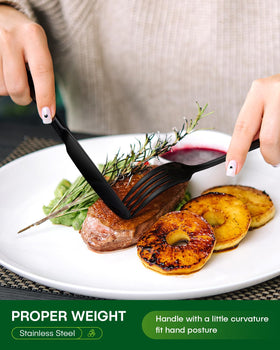 PHILIPALA dinner spoons closeup highlighting comfortable ergonomic grip.