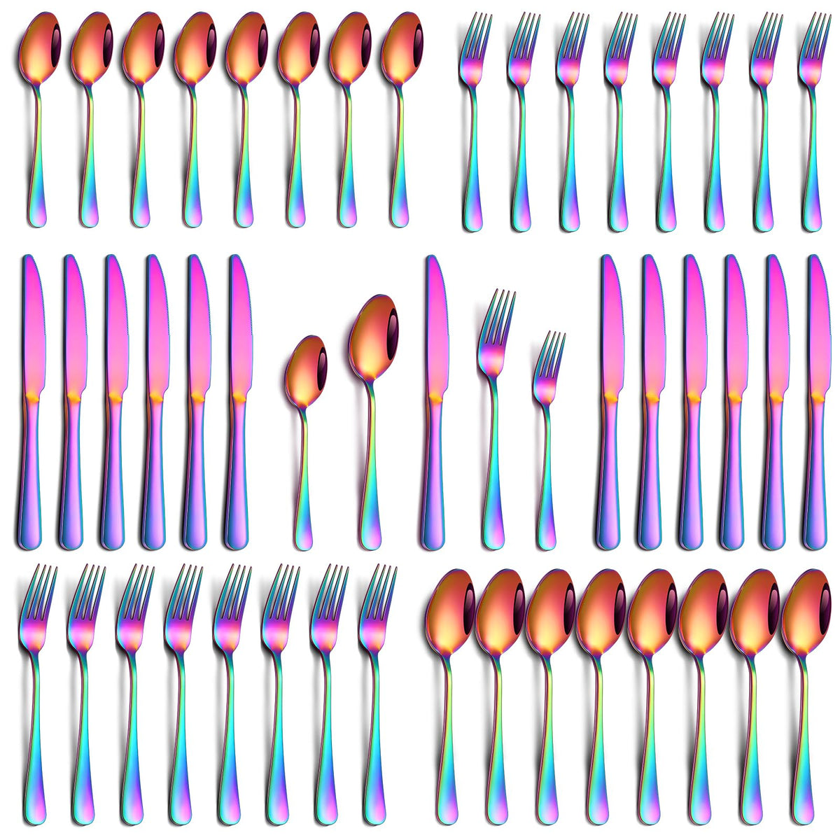 PHILIPALA rainbow dinner knife for elegant dining settings