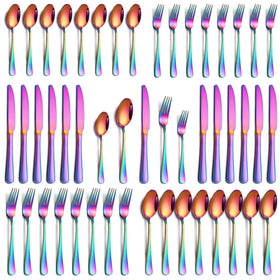 PHILIPALA rainbow dinner knife for elegant dining settings