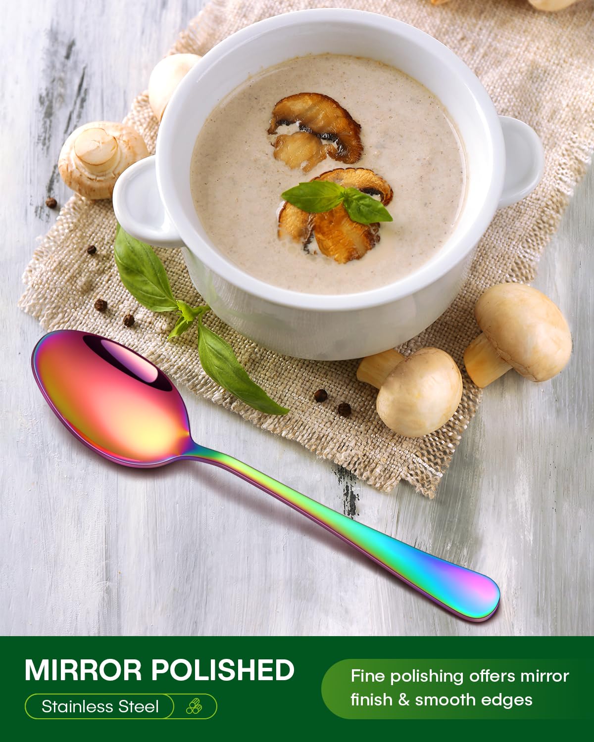 PHILIPALA rainbow tea spoon for daily coffee or tea
