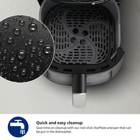 Energy-efficient Philips airfryer cooks faster and with less energy