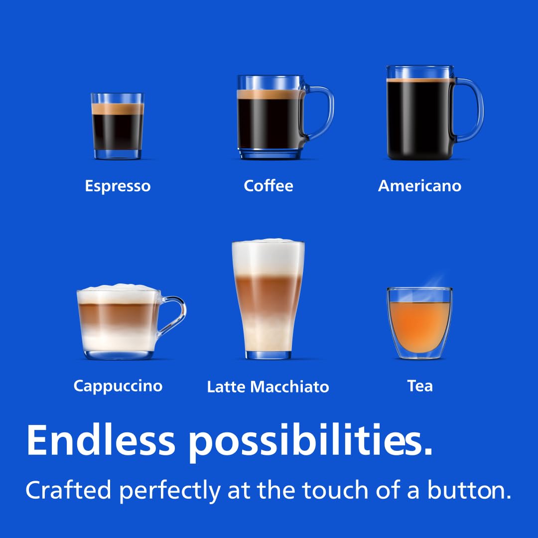 Philips 3200 Series intuitive touch display for quick coffee selection