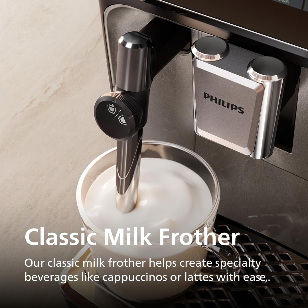 Philips 3300 Series bean-to-cup process from grind to brew.