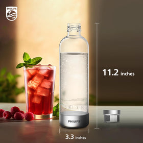 Philips ADD916 bottle seal demonstrates leak-proof performance for portable use.