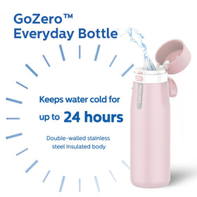 Philips GoZero bottle shown as dishwasher-safe top rack
