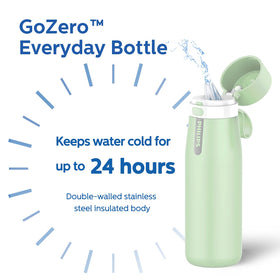 Philips GoZero bottle in use during a workout.