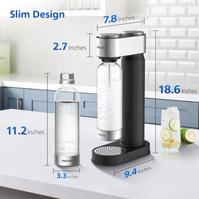 Soda maker carbonating water for customizable fizz at home