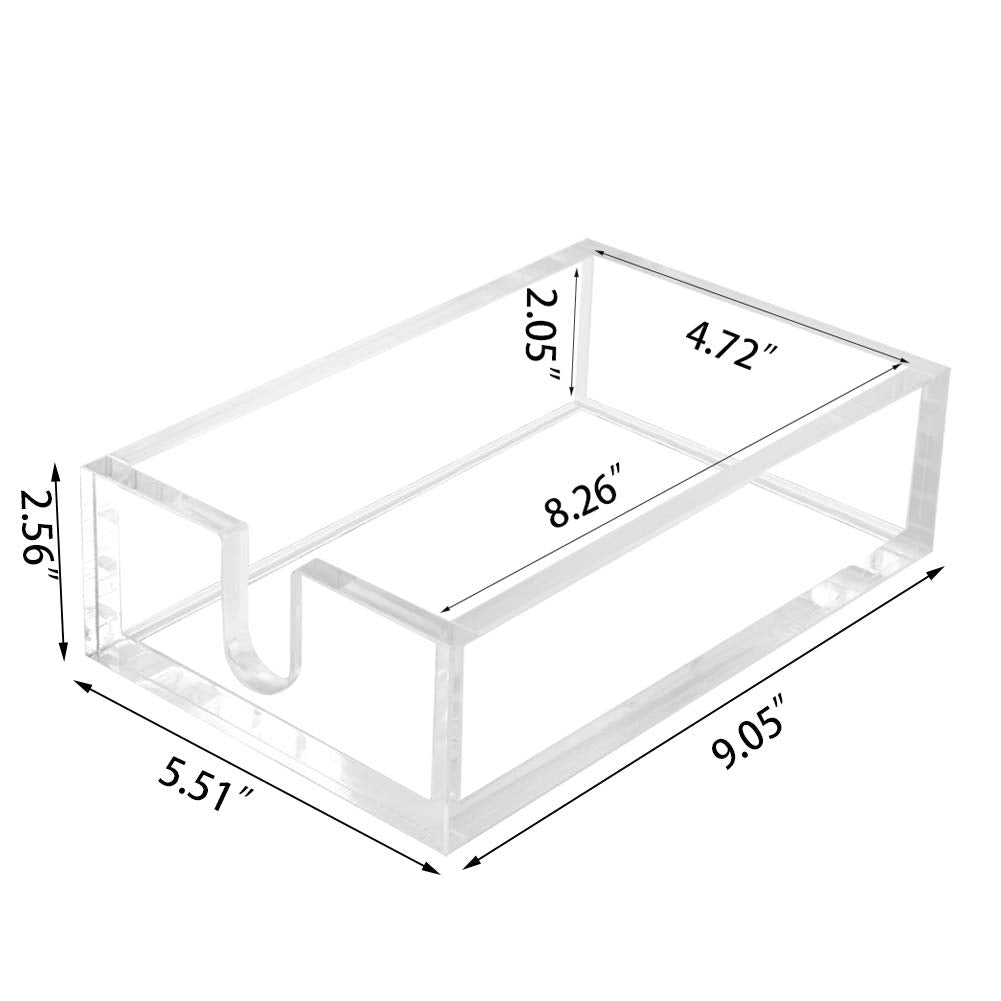 Phineoly acrylic holder side view highlighting sturdy 0.37-inch thickness.