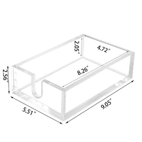 Phineoly acrylic holder side view highlighting sturdy 0.37-inch thickness.