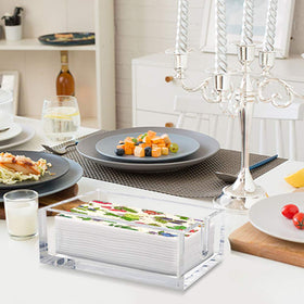 Phineoly acrylic holder top-down view emphasizes slim rectangle profile.