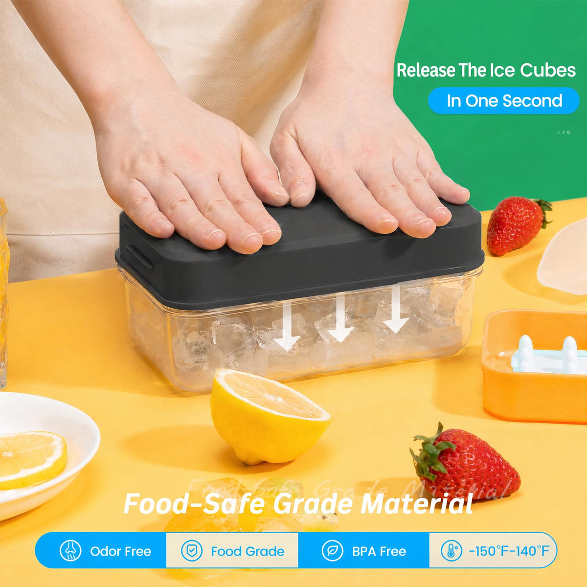 PHINOX 28-cavity ice tray provides quick, easy ice release
