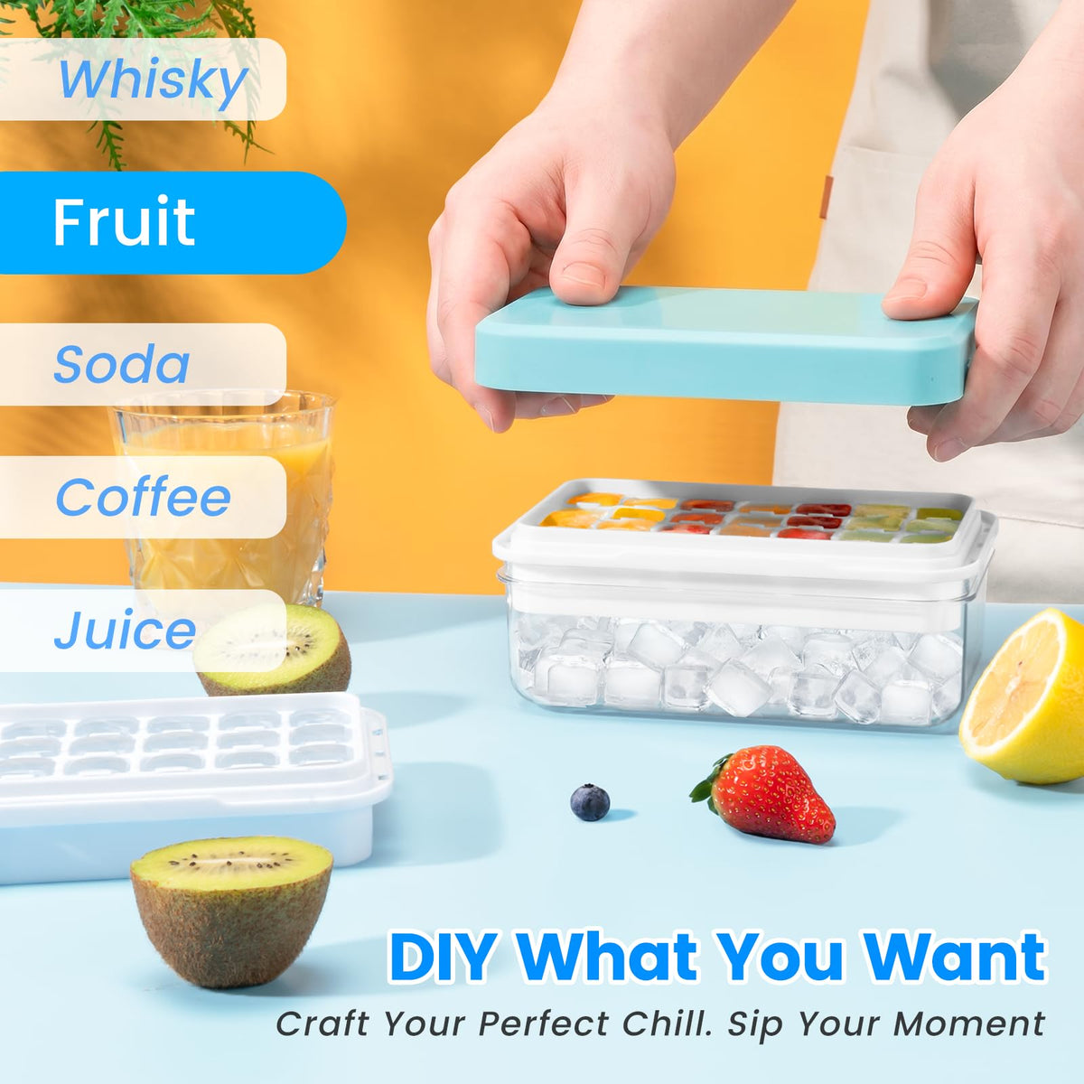 PHINOX airtight lid seals ice to prevent odors