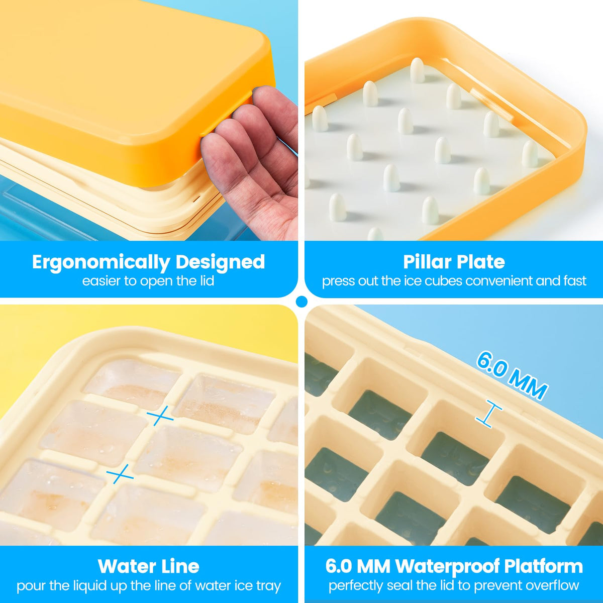 PHINOX airtight lid prevents odors and spills during storage.