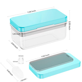 PHINOX freezer storage bin keeps ice organized in the freezer