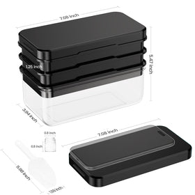 PHINOX ice bin with scoop offers convenient serving and storage.