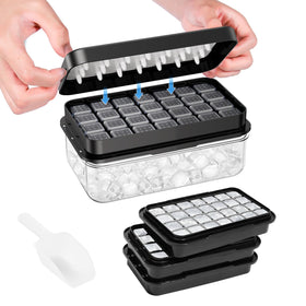 PHINOX ice cube tray with lid and bin supports organized freezing.