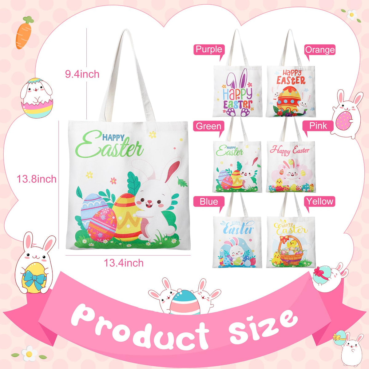 Photect canvas tote bag measures 34 x 35 cm for daily use.